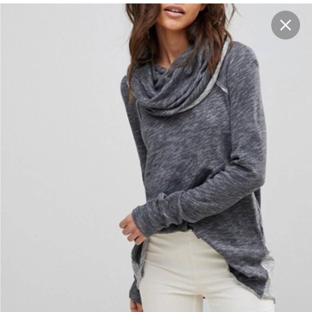 Free People Beach Cocoon Cowl Neck Pullover
